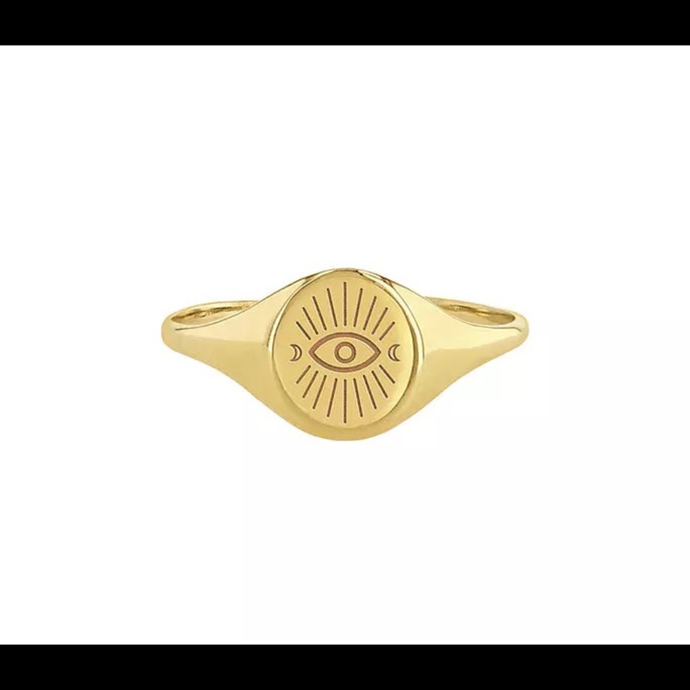 Evil Eye Signet Ring | Kindred Row & Inner Eye Ceramic Dish | Goddess Provisions - Picture 8 of 10